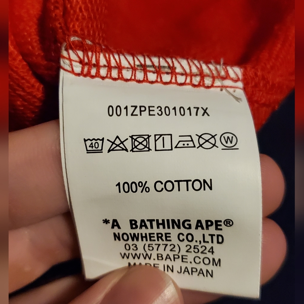 Bape shorts size large red camp - Picture 3 of 4